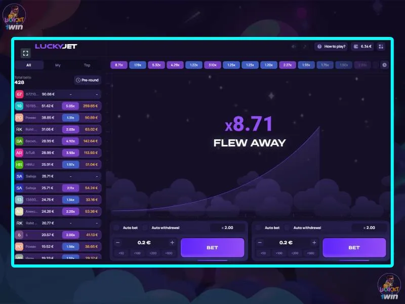 Play Lucky Jet on mobile devices